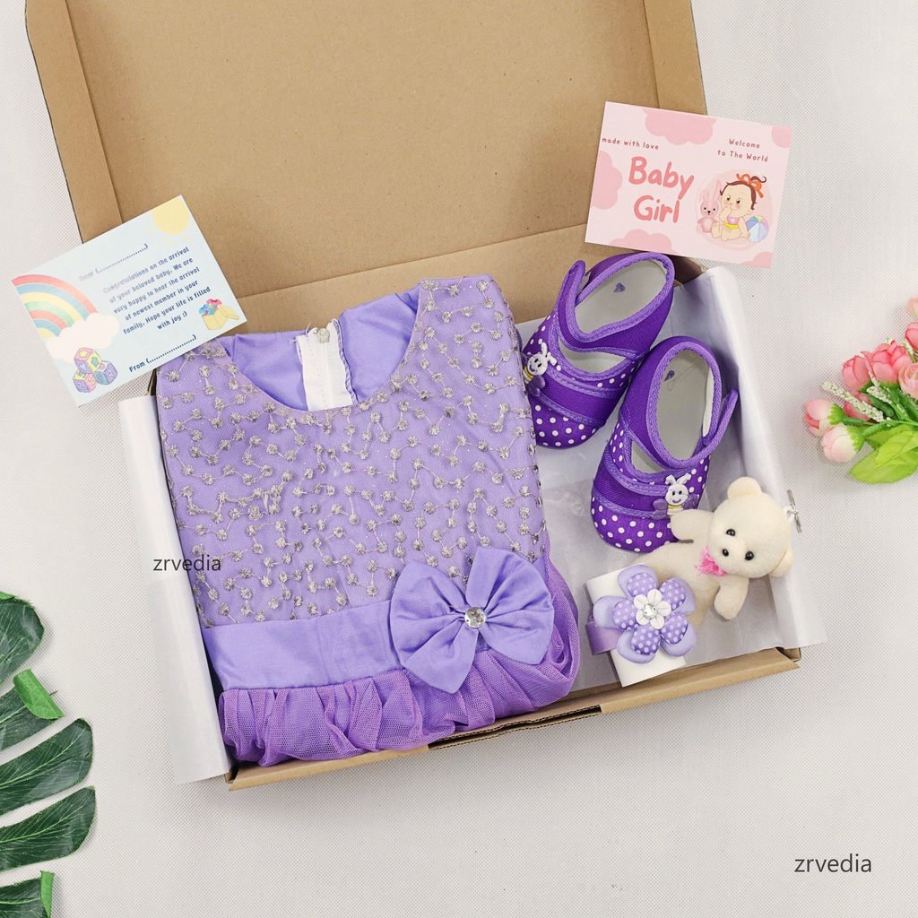 [FANCY] Hampers Baby Girl 0-12 Month / Hadiah Kado Lahiran Perempuan Baby New Born Bulan Gift Dress