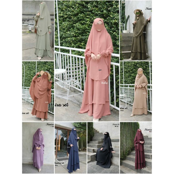 GAMIS NAMIRA SET | NAMIRA BY AZDA HIJAB | GAMIS CRINCLE AZDA