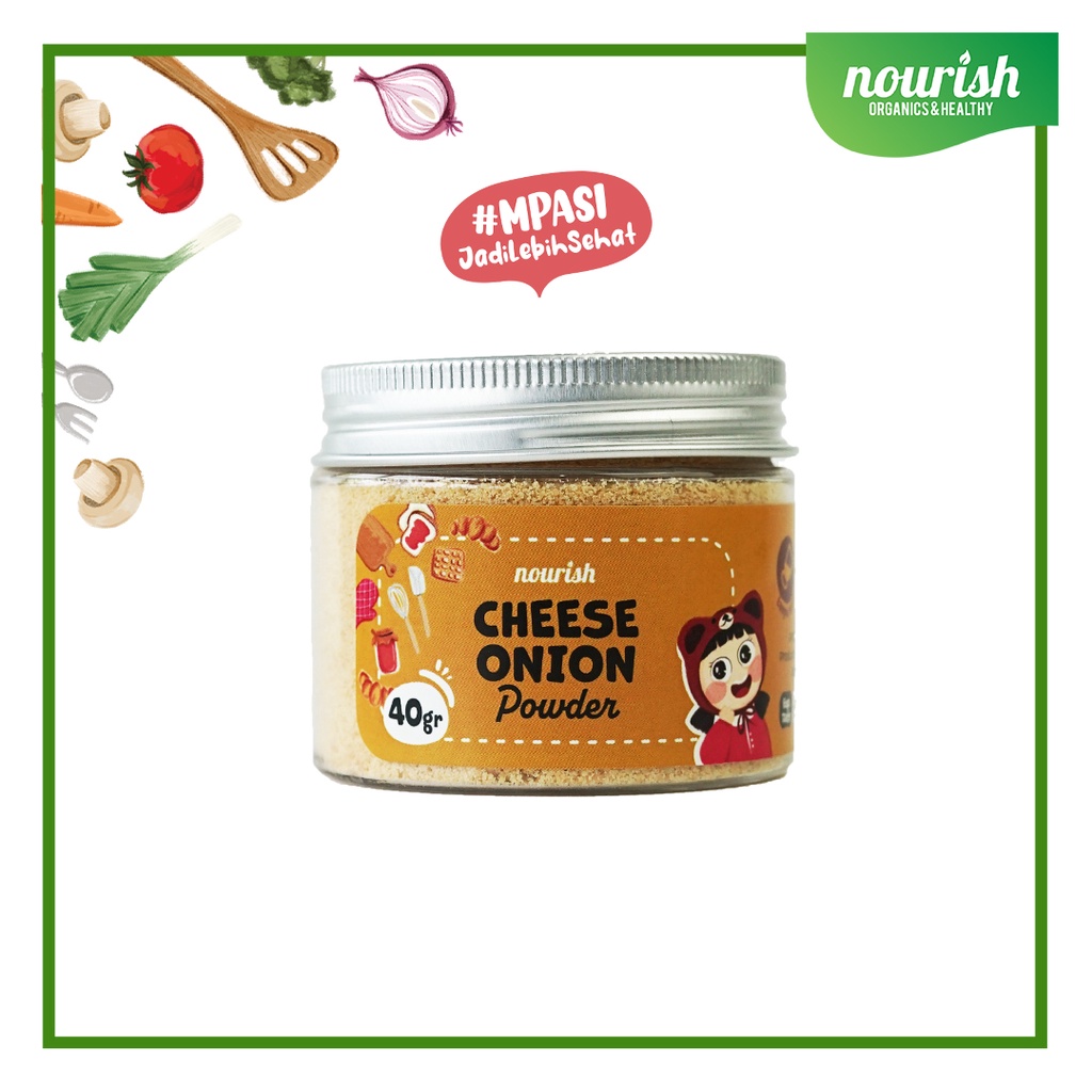 Nourish Keju Tabur Crispy Cheese / Cheese Onion Powder / Bumbu MPASI / Bubuk Keju Krispi