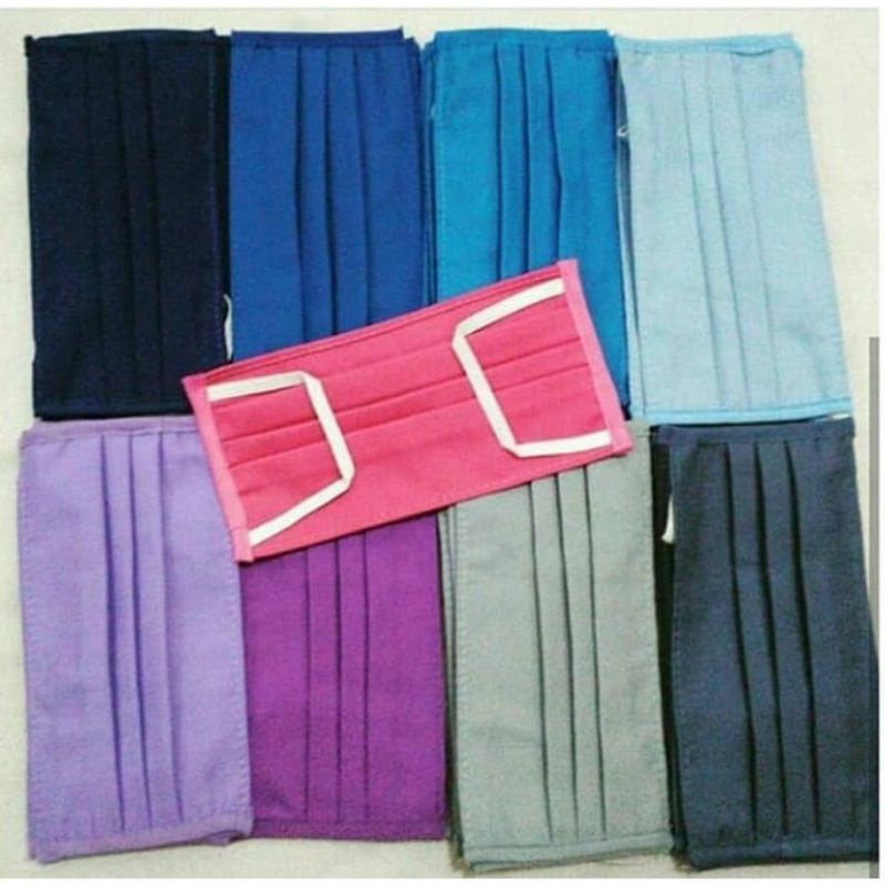 MASKER KAIN OXFORD EARLOOP / MASKER KAIN KATUN / MASKER KAIN MURAH /MASKER KAIN PUTIH OXFORD
