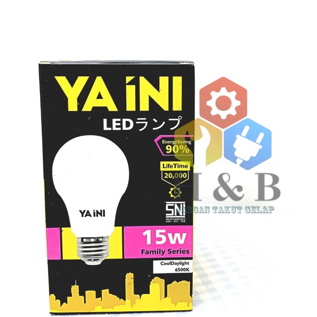 Lampu Led Bulb Premium Yaini 15 watt