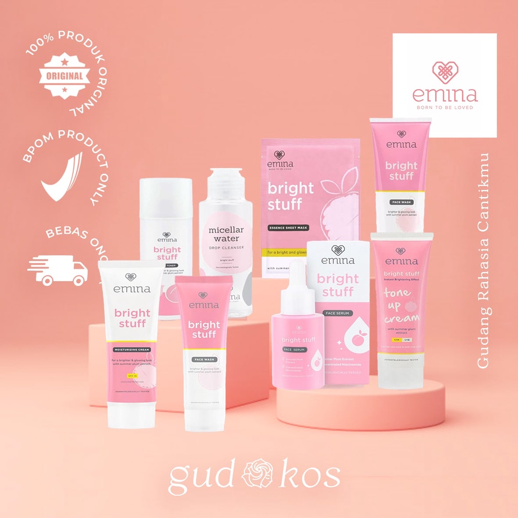 EMINA Bright Stuff Series | Toner | Face Wash | Moisturizing Tone Up Acne Prone