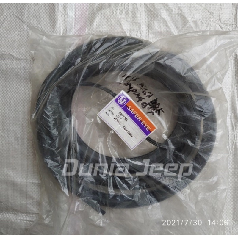 Karet Lis Kaca Mati Belakang Samping Jeep Cj7