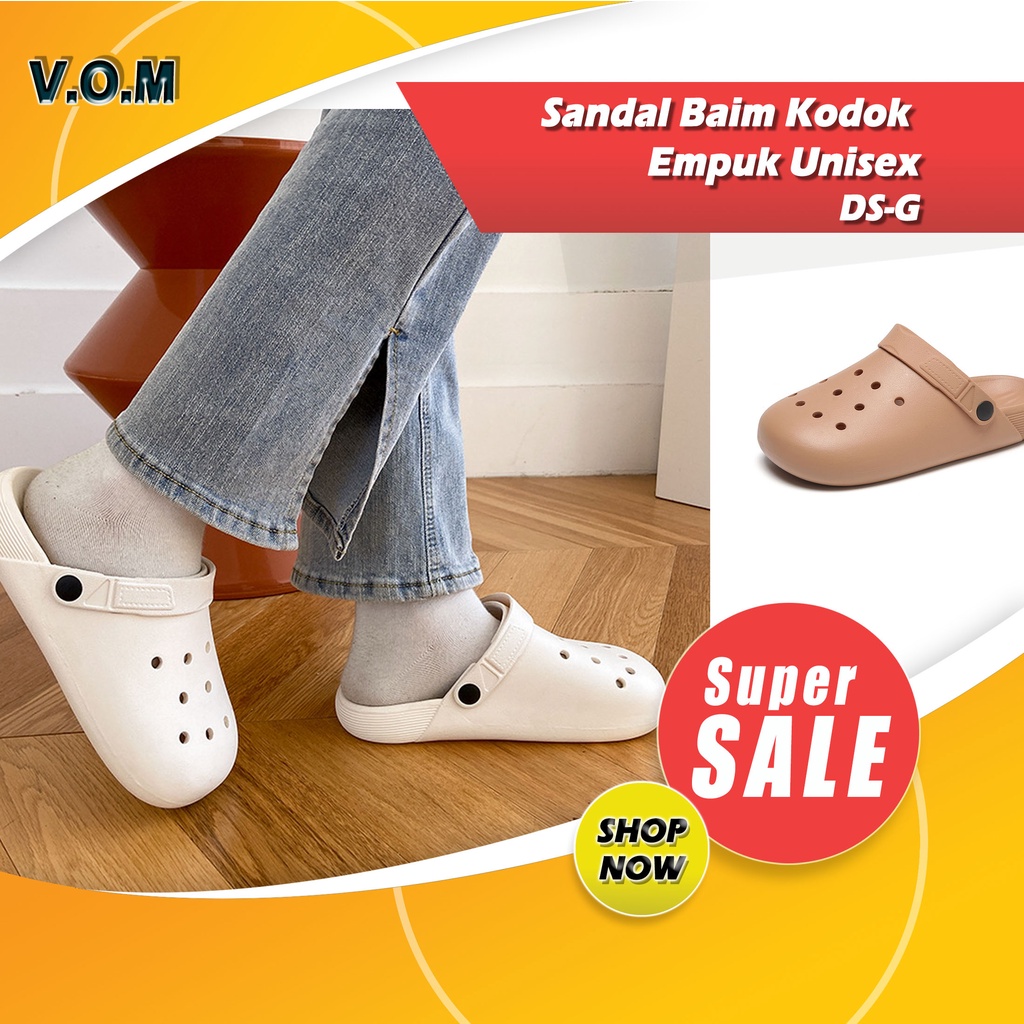 DS-K Sendal / Sandal Baim Kodok Empuk Unisex Dewasa Polos 0847