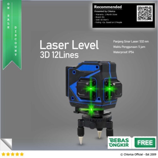 

Jual LD Mesin Self Leveling 12 Line Laser 3D High precision - LD-312 - Biru Etc Limited