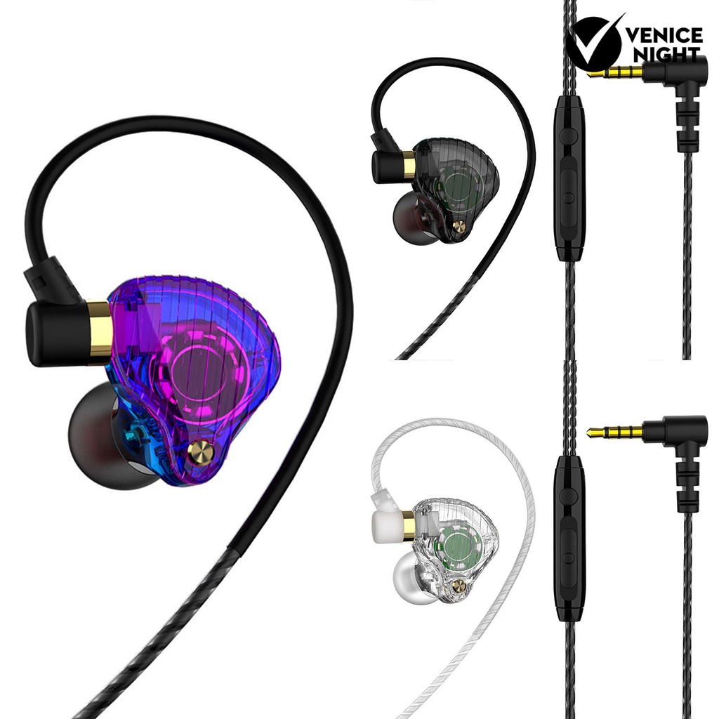 (VNEP) (Berkabel) 1 Set QKZ SK3 Earphone Ringan TPE Universal Earphone untuk Komputer