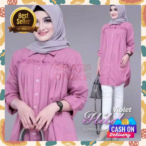 Tunix Wanita Kasual Pakean Tunika Model Terbaru 2023 Tunic Cewek Cantik Casual Baj Tuniq Kuliah Perg