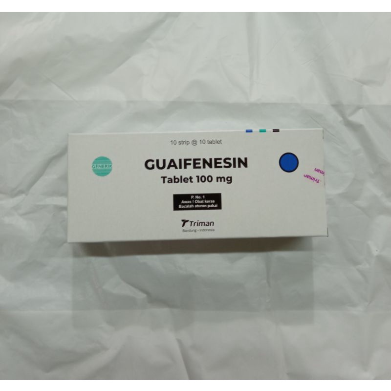 guaifenesin 100 mg tablet