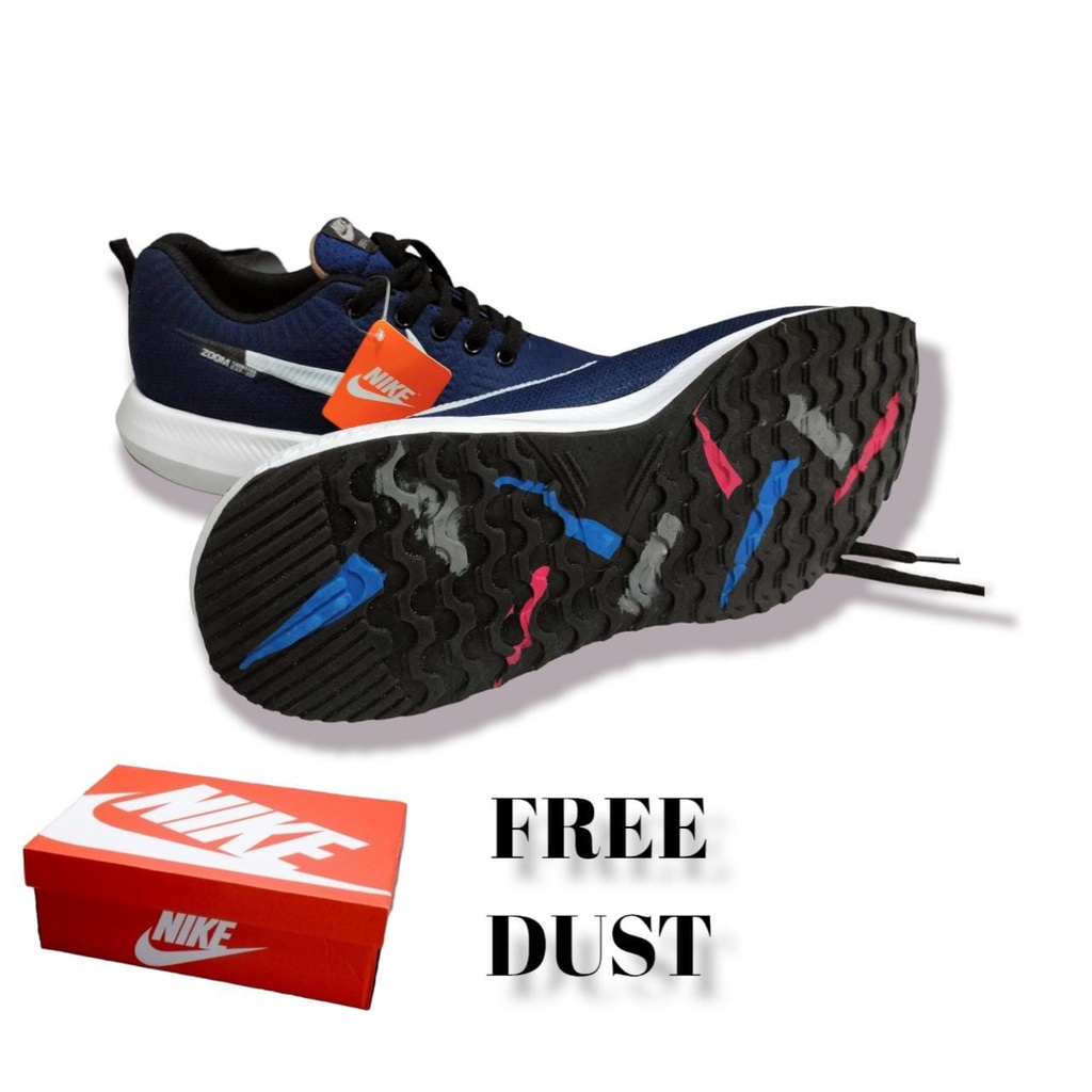 SEPATU NIKE ZOOM PRIA WANITA NAVY / SEPATU OLAHRAGA / SEPATU SNEAKERS