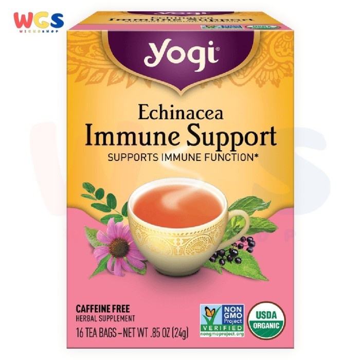 

YOGI TEA ECHINACEA IMMUNE SUPPORT 16 TEA BAGS 24GR