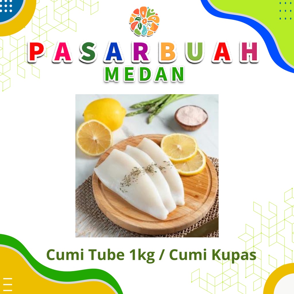 

Cumi Tube Frozen 1 Kg / Cumi Kupas Bersih / Cumi Ring Frozen 1kg