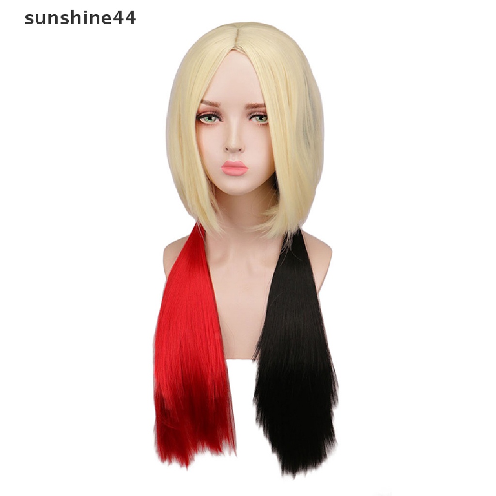 Sunshine Wig / Rambut Palsu Harley Quin Untuk Cosplay / Pesta Halloween / Natal