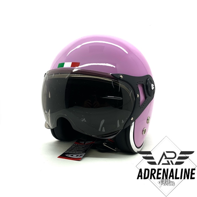 HELM DAG PILOT ITALY PINK LIS CHROME ORI