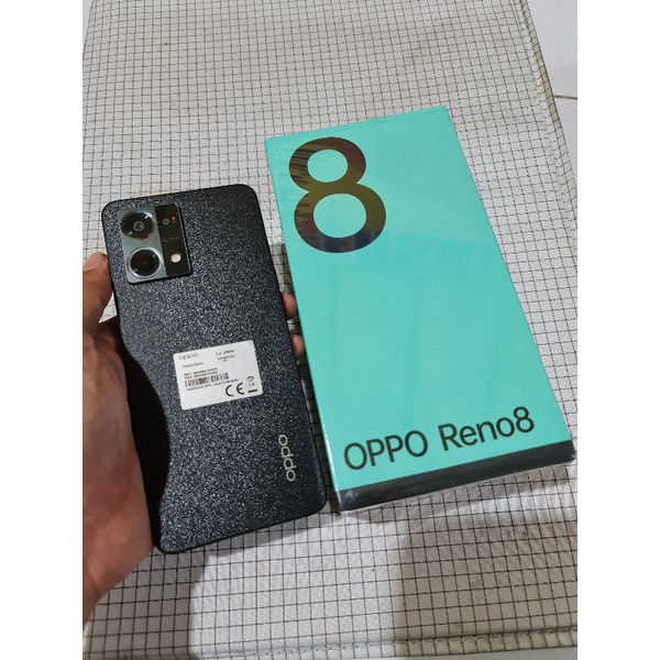 oppo reno 8 8/256 4g second lengkap mulus