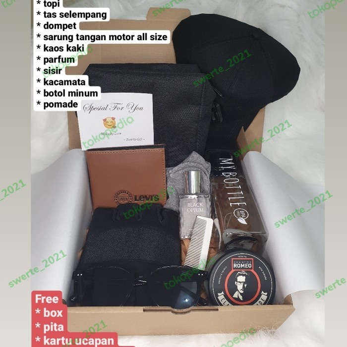 

(COD) Kado Box Hampers Paket SPORTY KOMPLIT Cowok Pria Ayah - wrapping bubble