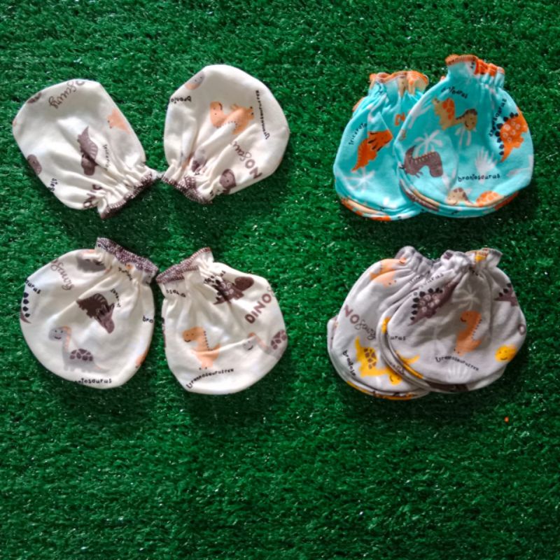 3 Set Sarung Tangan Kaki Kerut Motif SNI