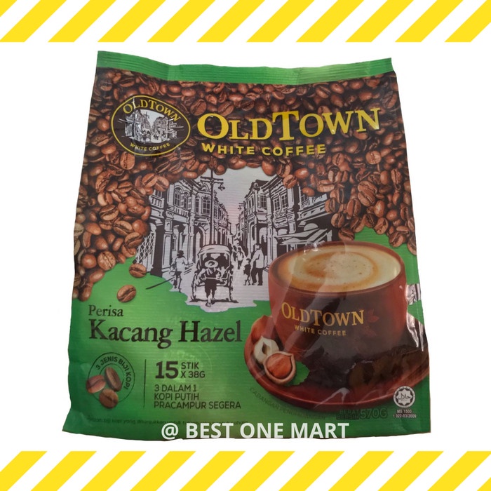 

OLD TOWN WHITE COFFEE 3 IN 1 HAZELNUT KOPI OLD TOWN HAZELNUT 600 G