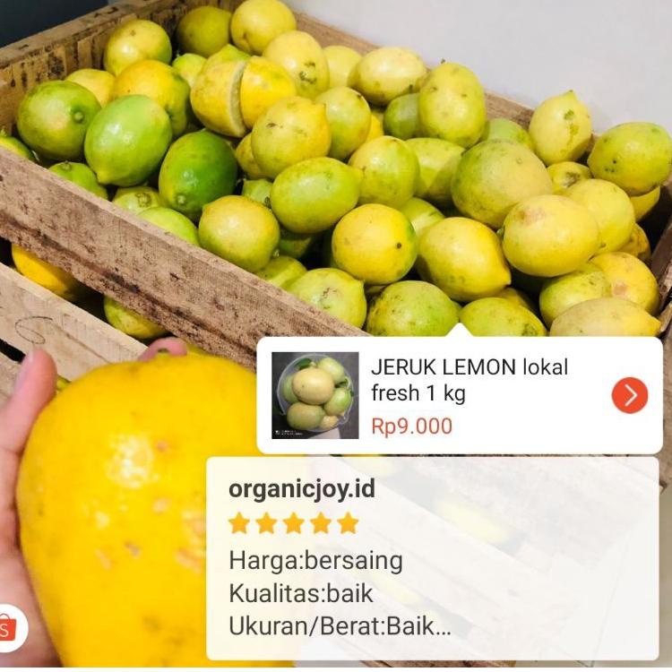 

➬ LEMON lokal size mini fresh 1kg isi 10 butir+plus ㊠