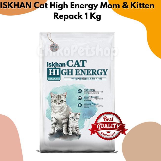 [REPACK 1 Kg] Iskhan - Cat High Energy Mom and Kitten Cat Food