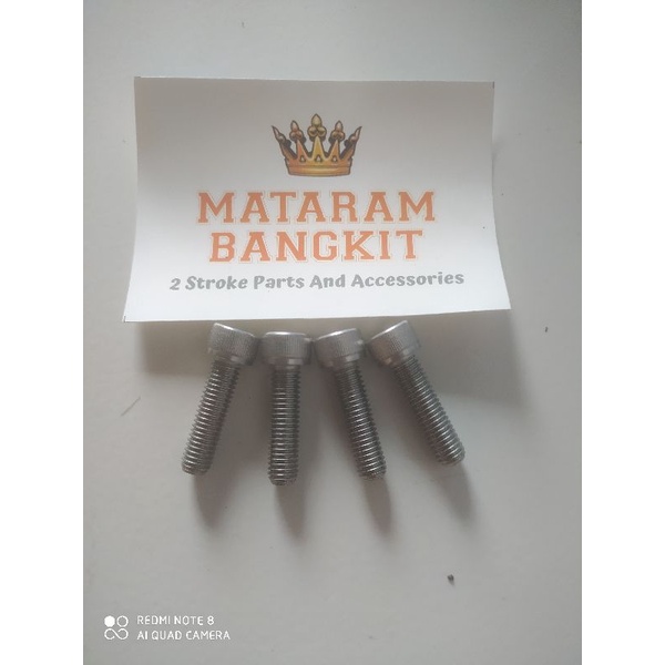 Baut Stainless klem kleman stang RX king Scorpio Vixion Xabre