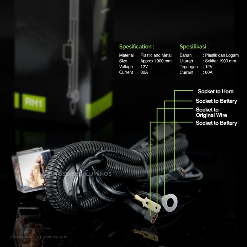 KABEL RELAY KLAKSON RH1 LX-TRIX NINE