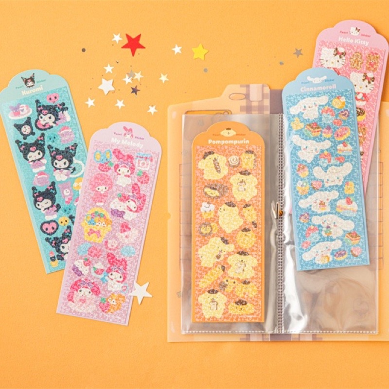 Stiker Hello Kitty Sanrio Glitter Untuk Jurnal Sticker Deco Dekorasi Gambar Blink blink Cinnamoroll My Melody Kuromi Cinamorol Cinamoroll Cinnamonroll Kawaii