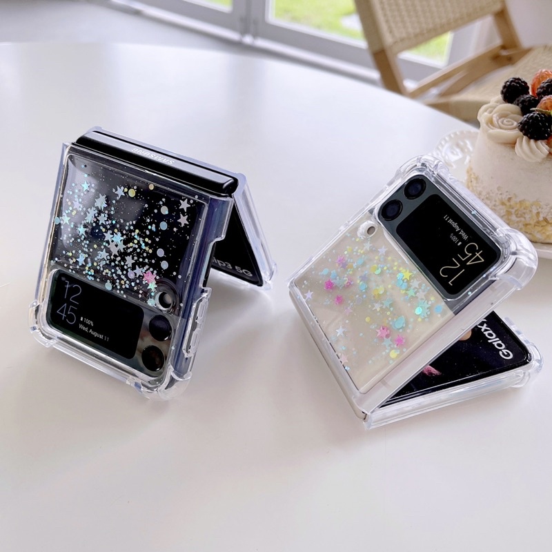 SAMSUNG Z FLIP 4 ZFLIP4 FLIP4 Z FOLD 4 3 2 CASE Motif Bunga Cat Glitter Readystock ZFLIP 3 ZFOLD READY