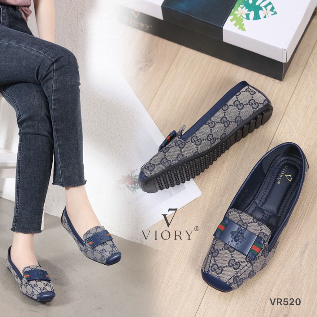 VIORY Sepatu Wanita Flat  Loafers Shoes #VR520 ORIGINAL