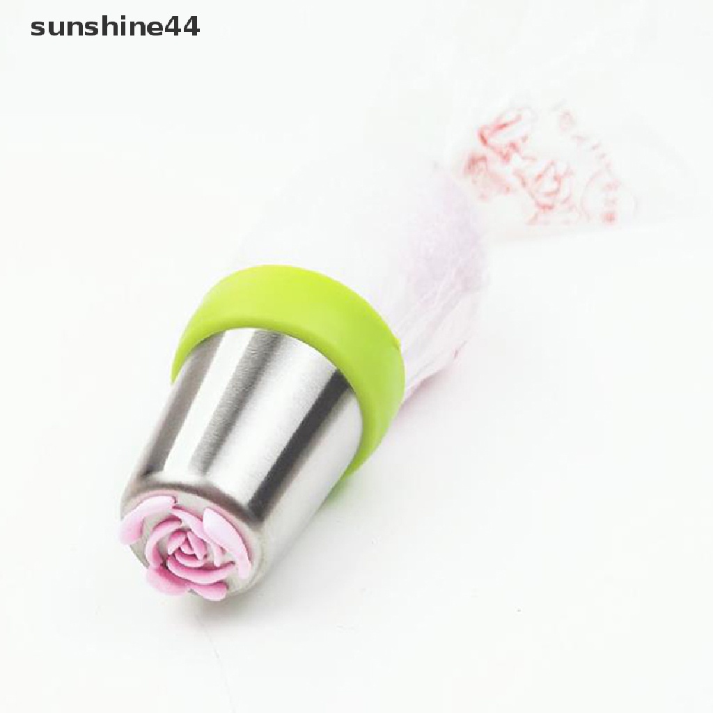 Sunshine 14pcs / Set Spuit Piping Rusia Bentuk Tulip Bahan Stainless Steel Untuk Dekorasi Kue