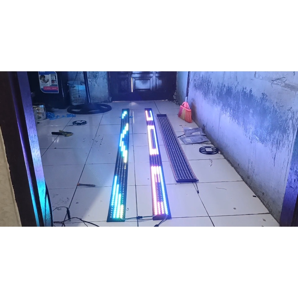 Led strobo tumpuk wave 4 x2 baris 24 volt panjang 200 cm untuk bus