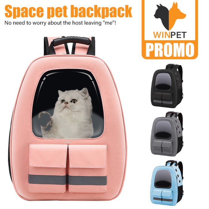 Cargo Tas Gendong Ransel Kelinci Anjing Kucing Transparan / Pet Cargo / Pet