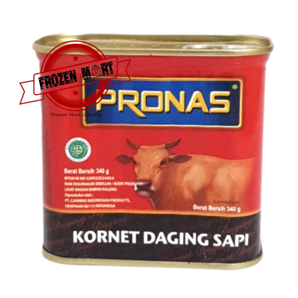 PRONAS Kornet Daging Sapi Kaleng / Corned Beef HALAL 340Gr