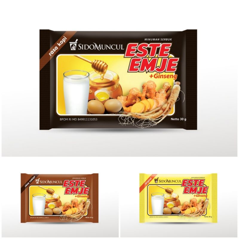 STMJ Este Emje 1 SACHET @ 30gr - Rasa Original, Kopi, Coklat