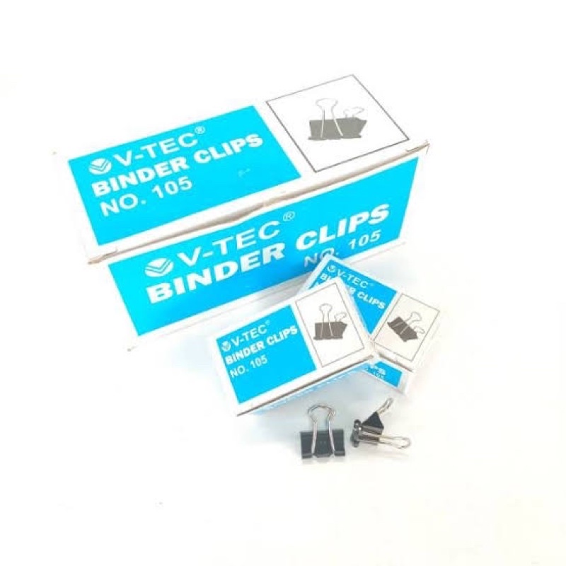 

binder clip no 105 v-tec 0.5 inch (per pcs/per box)