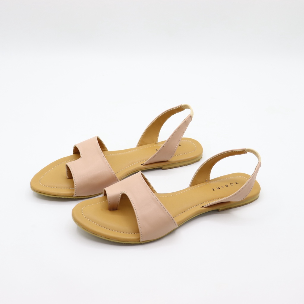 Sandal Papirut Wanita Flat Jepit Teplek Model Kekinian KINA