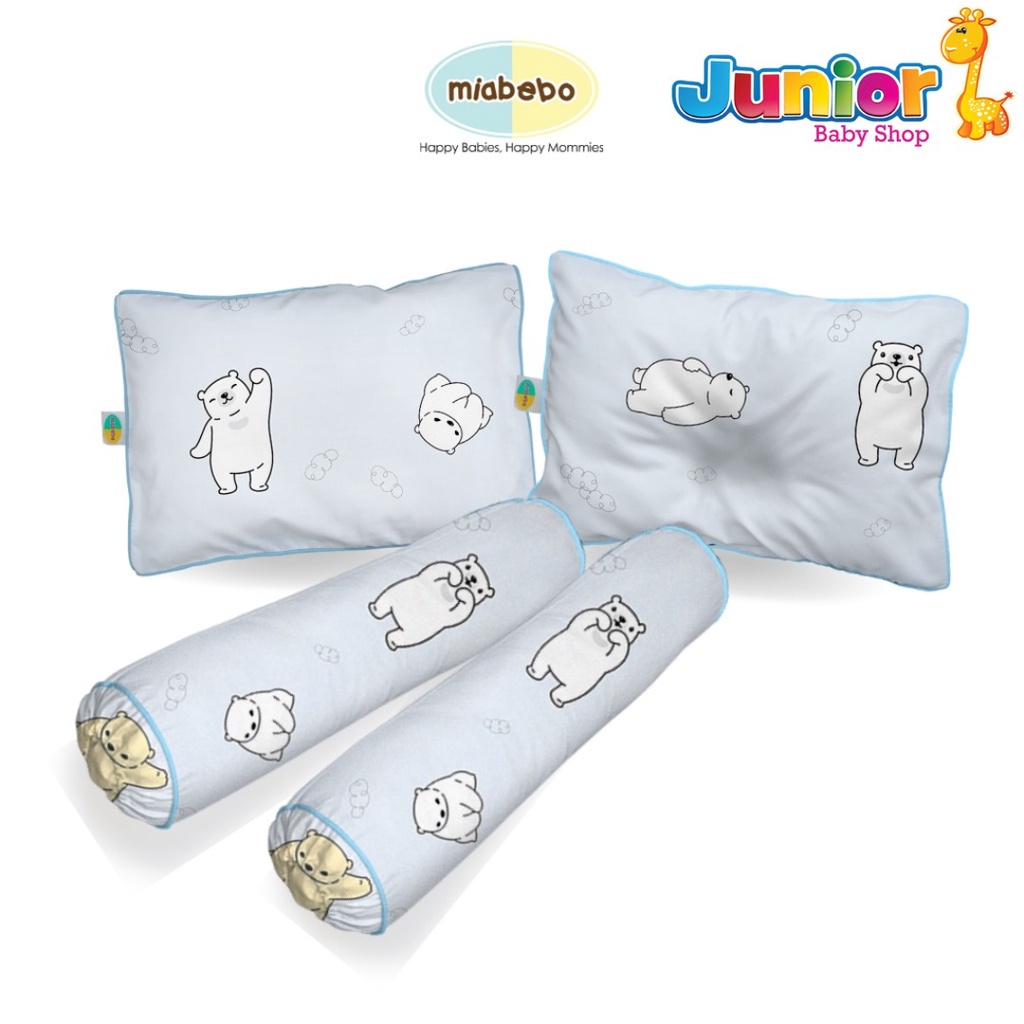 Miabebo Bantal Guling Set Bayi isi 4