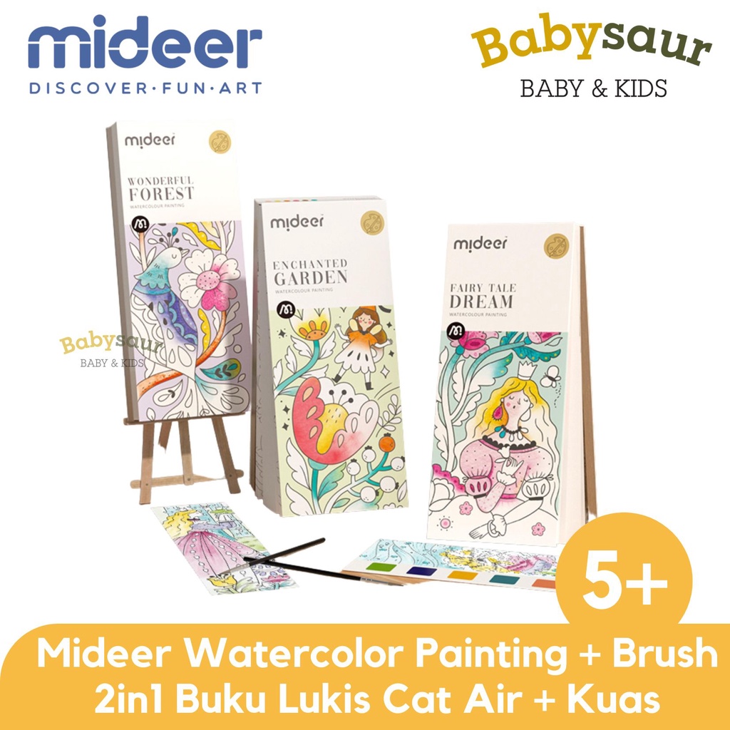 

Mideer Watercolor Painting Book Magic Water Painting Book Color Colour Watercolour Buku Lukis Melukis Buku Warna Cat Air Mainan Mewarnai Anak Perempuan Usia Umur 5 6 7 8 9 10 Tahun +