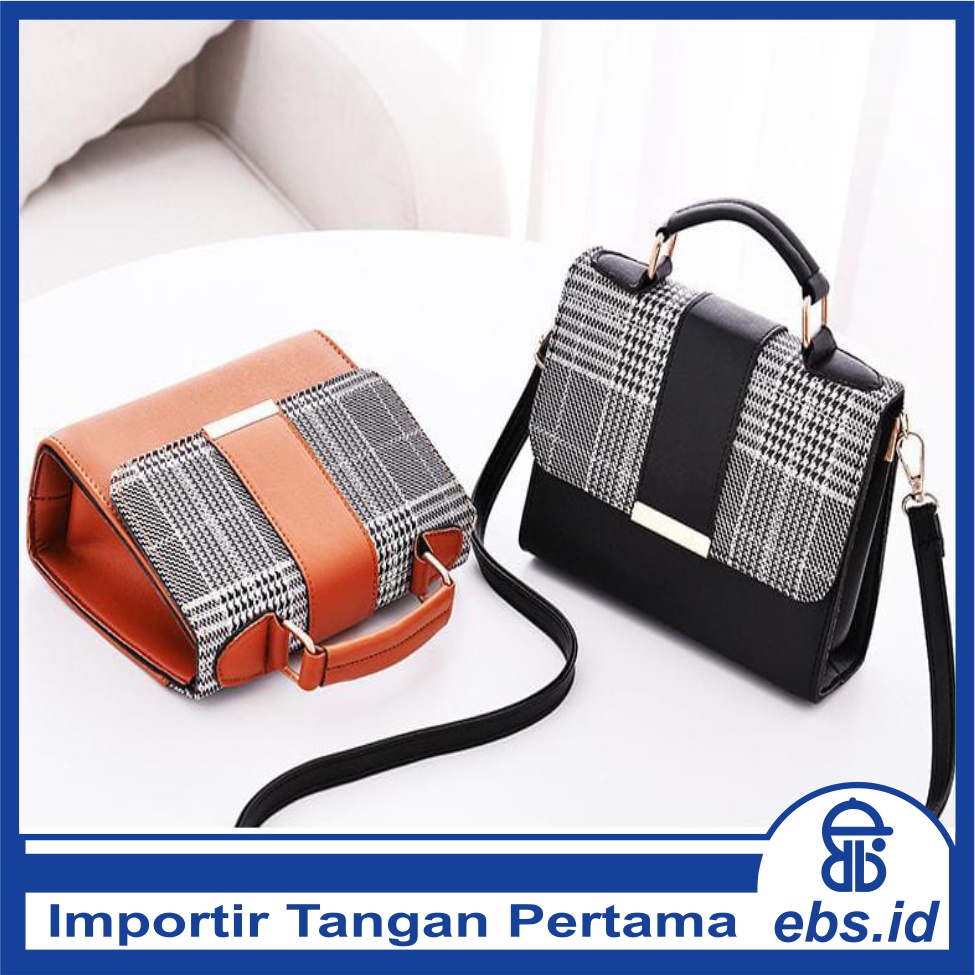 𝐄𝐁𝐒 ✅ TW015 Tas Selempang Wanita Kotak Simple Mini Tas Bahu Import Murah