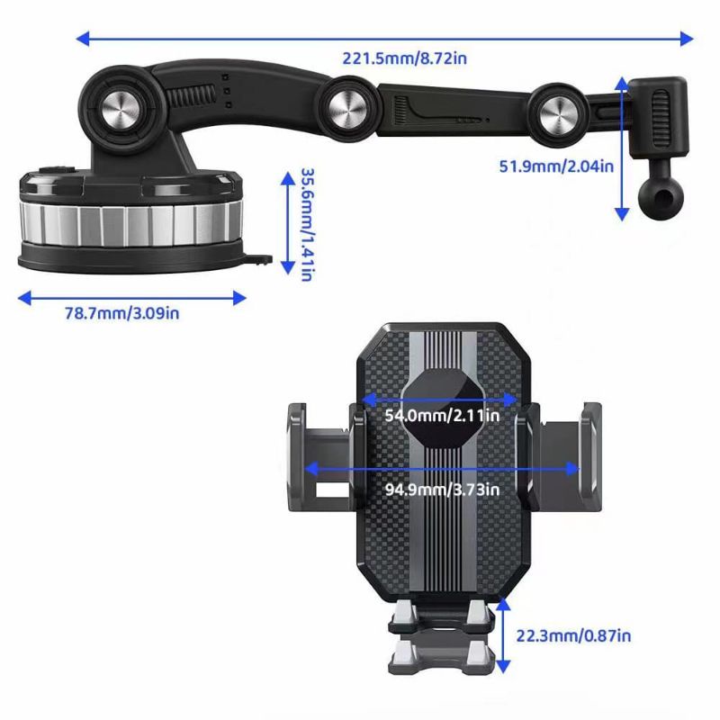 ~ PIYOSHI08 ~ Car Phone Holder Universal Stand Handphone Alat Peyangga HP Dashboard Kaca Mobil HD61 HD51 AF237