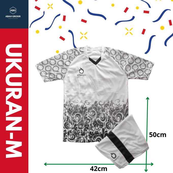 T0P 1SET JERSEY FUTSAL ANAK LUBANG PUTIH BAHAN DRIFIT MILANO NICE