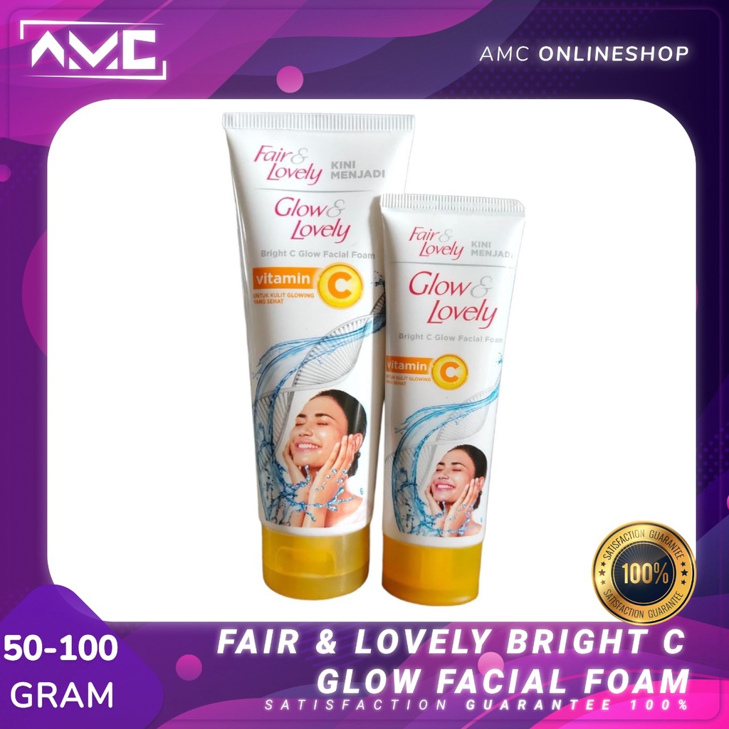 Jual KUNING - Fair & Lovely / Glow & Lovely Facial Foam Bright Glow Vit ...