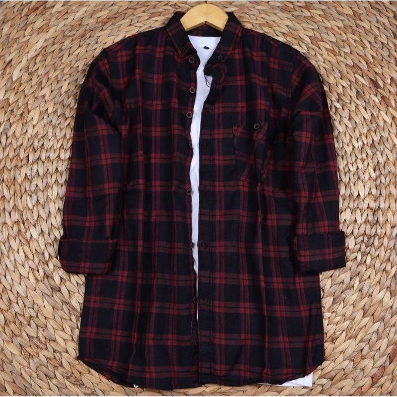 Kemeja Flanel Pria Kualitas Premium Lengan Panjang Unisex Exklusif 2022 (Murah) Fashion Pria-FPS2