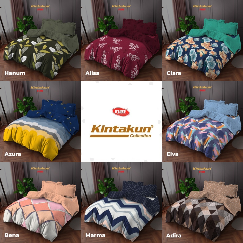 Kintakun Dluxe - Bed Cover SPREI RUMBAI Queen (160x200) Edisi Nirmana Terlaris pilihan