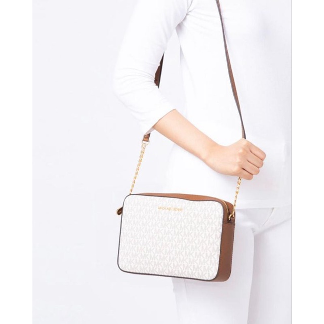 MK Jetse tEW Crossbody Vanilla Brown
