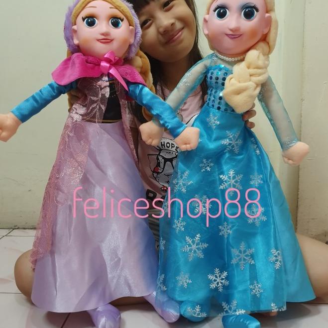 boneka frozen elsa dan anna import - elsa