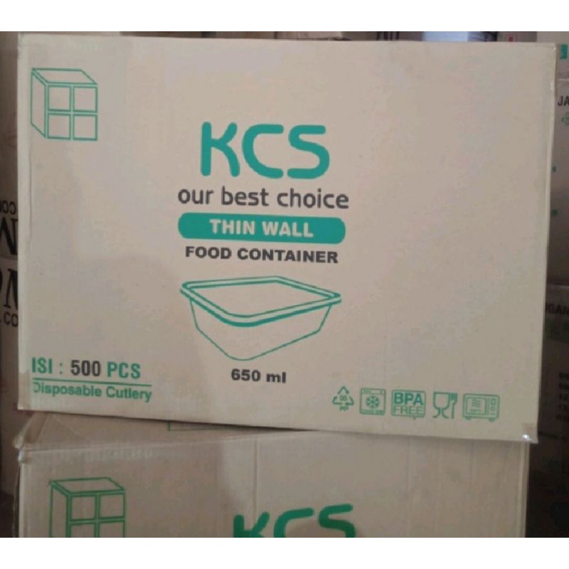 Thinwall Dus Ukuran 650 ml Merk KCS Isi 500 set