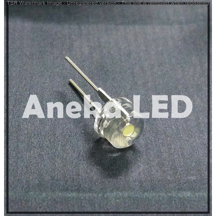 500pcs LED 8 mm 8mm Pendek (Strawhat) Putih Nyala Putih Merah Kuning Hijau