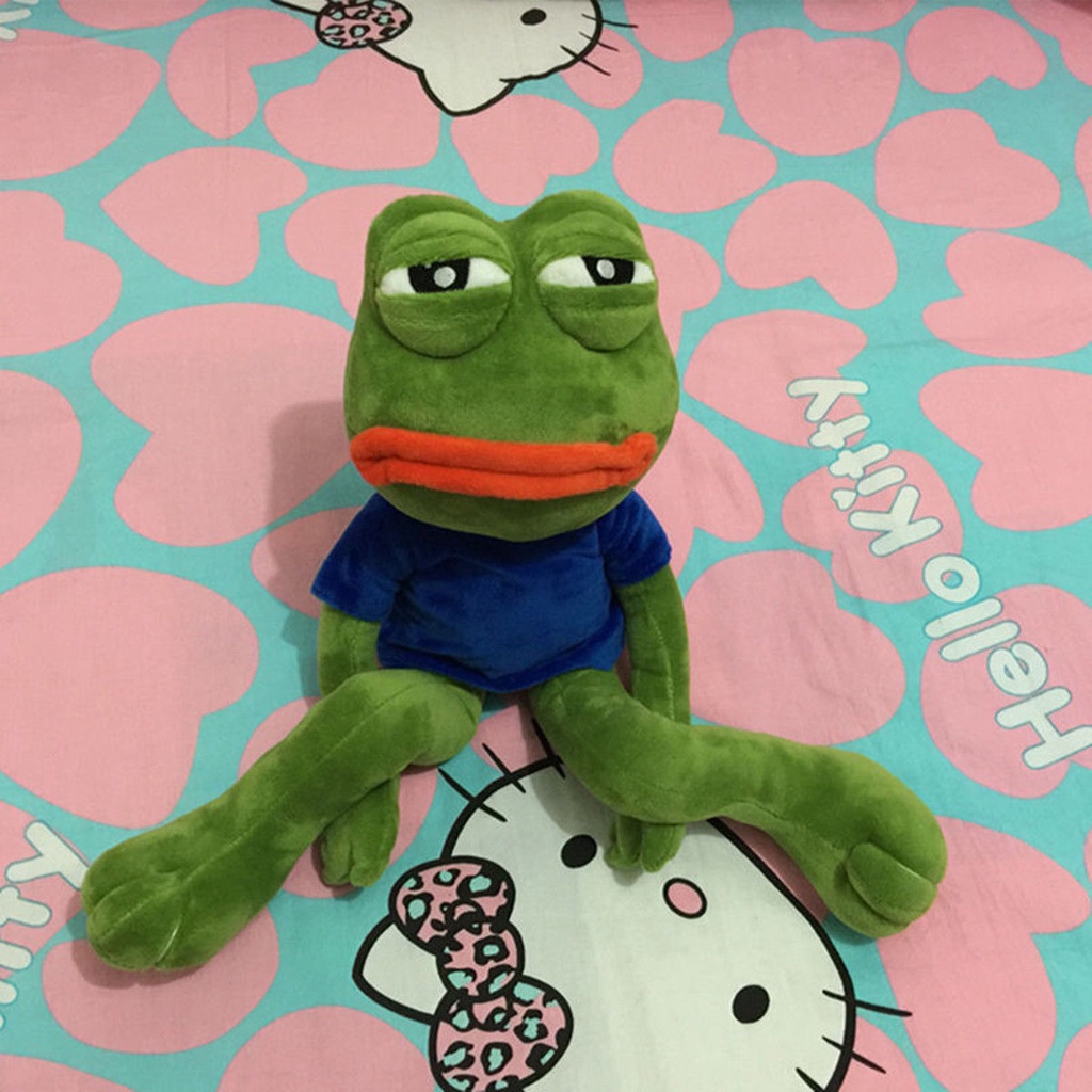 Sad Pepe Kreatif Kodok The Frpg Kawat Boneka Hewan Hadiah Koleksi Mainan Mewah