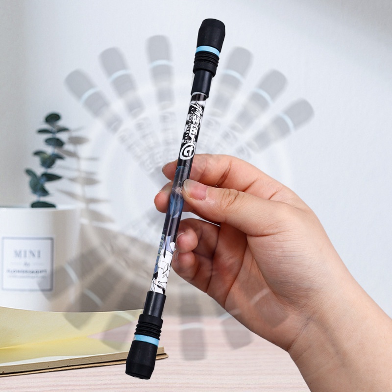 1 Pc Mainan Pena Putar Motif Kartun Bahan Plastik Ukuran 0.5mm Tahan Lama Untuk Perlengkapan Sekolah