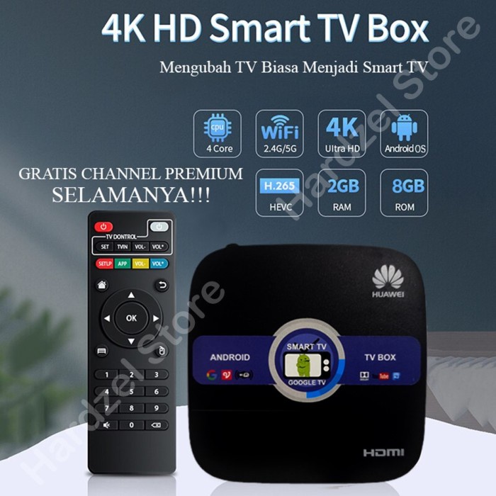 Tv Box Stb Android Tv Box Huawei Ram 2Gb Rom 8Gb Unlock Full Apps